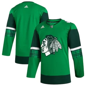Fabulous Chicago Blackhawks adidas 2023 St. Patrick's Day Primegreen Authentic Jersey   Kelly Green for a memorable sports moment