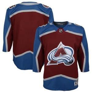 Fabulous Colorado Avalanche Youth Home Premier Jersey   Burgundy for die   hard Blackhawks fans