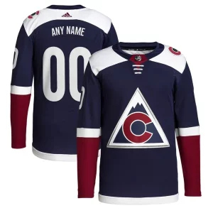 Fabulous Colorado Avalanche adidas Alternate 2018/19 Primegreen Authentic Custom Jersey   Navy for top   notch game   day wear