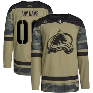 Fabulous Colorado Avalanche adidas Military Appreciation Team Authentic Custom Practice Jersey   Camo to support your favorite players
