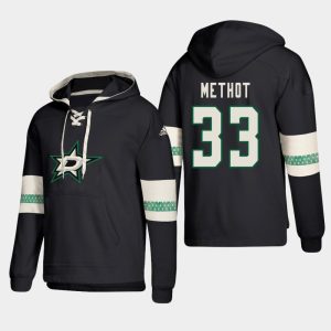 Fabulous Dallas Stars #33 Marc Methot Black adidas Lace Up Pullover Hoodie for top   notch game   day wear