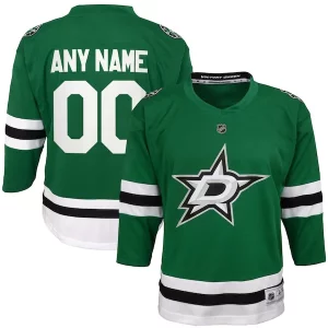 Fabulous Dallas Stars Youth Home Replica Custom Jersey   Green for die   hard Blackhawks fans