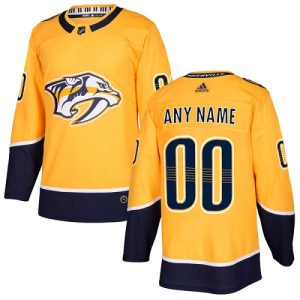 Fabulous Men's Adidas Predators Personalized Authentic Gold Home NHL Jersey for top   notch game   day wear