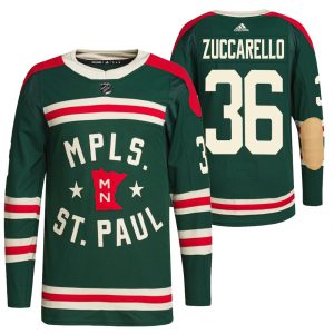 Fabulous Minnesota Wild #36 Mats Zuccarello Men's Adidas 2022 Winter Classic Authentic NHL Jersey to add to your hockey memorabilia collection
