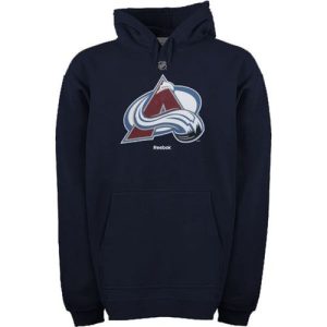 Fabulous Reebok Colorado Avalanche Primary Logo Pullover Hoodie Steel Blue for die   hard Blackhawks fans