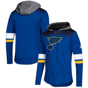 Fabulous St. Louis Blues adidas Platinum Jersey Pullover Hoodie Blue for a memorable sports moment