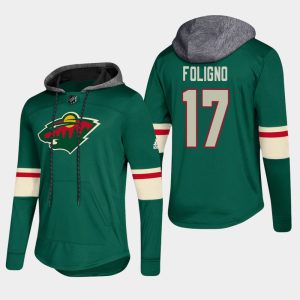 Fabulous Wild #17 Marcus Foligno Green 2018 Pullover Platinum Hoodie for a memorable sports moment