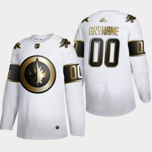 Fabulous Winnipeg Jets Custom Men's Adidas White Golden Edition Limited Stitched NHL Jersey for an exciting hockey game