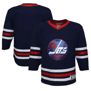 Fabulous Winnipeg Jets Youth 2021/22 Alternate Premier Jersey   Navy to show your team love