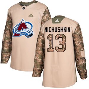 Gorgeous Adidas Avalanche #13 Valeri Nichushkin Camo Authentic 2017 Veterans Day Stitched NHL Jersey to add to your hockey memorabilia collection