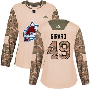 Gorgeous Adidas Avalanche #49 Samuel Girard Camo Women's Authentic 2017 Veterans Day Stitched NHL Jersey for a valuable hockey collectible