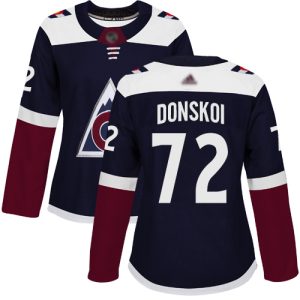 Gorgeous Adidas Avalanche #72 Joonas Donskoi Navy Alternate Authentic Women's Stitched NHL Jersey to stand out at the stadium