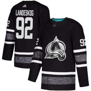 Gorgeous Adidas Avalanche #92 Gabriel Landeskog Black Authentic 2019 All Star Stitched Youth NHL Jersey for top   notch game   day wear