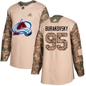Gorgeous Adidas Avalanche #95 Andre Burakovsky Camo Authentic 2017 Veterans Day Stitched Youth NHL Jersey for true hockey enthusiasts
