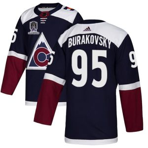 Gorgeous Adidas Avalanche #95 Andre Burakovsky Navy Youth 2022 Stanley Cup Champions Alternate Authentic Stitched NHL Jersey to add to your hockey memorabilia collection