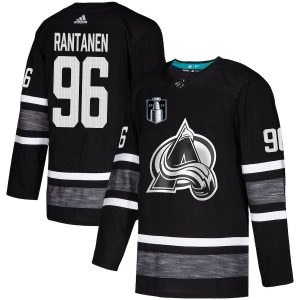 Gorgeous Adidas Avalanche #96 Mikko Rantanen Black Authentic 2022 Stanley Cup Final Patch All Star Stitched NHL Jersey to show your team love