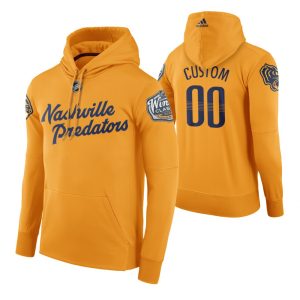 Gorgeous Adidas Predators Custom Men's Yellow 2020 Winter Classic Retro NHL Hoodie to show your team love