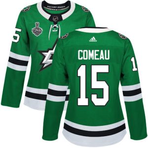 Gorgeous Adidas Stars #15 Blake Comeau Green Home Authentic Women's 2020 Stanley Cup Final Stitched NHL Jersey to show your team love