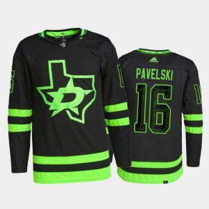 Gorgeous Adidas Stars #16 Joe Pavelski Men's 2021 22 Alternate Authentic NHL Jersey   Black to stand out at the stadium