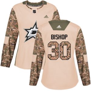 Gorgeous Adidas Stars #30 Ben Bishop Camo Authentic 2017 Veterans Day Women's Stitched NHL Jersey to add to your hockey memorabilia collection