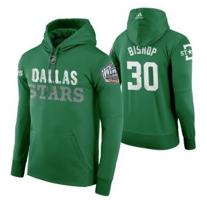 Gorgeous Adidas Stars #30 Ben Bishop Men's Green 2020 Winter Classic Retro NHL Hoodie for a memorable sports moment
