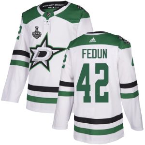 Gorgeous Adidas Stars #42 Taylor Fedun White Road Authentic 2020 Stanley Cup Final Stitched NHL Jersey to add to your hockey memorabilia collection