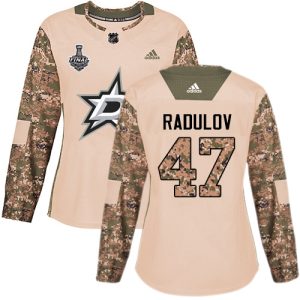 Gorgeous Adidas Stars #47 Alexander Radulov Camo Authentic 2017 Veterans Day Women's 2020 Stanley Cup Final Stitched NHL Jersey for top   notch game   day wear