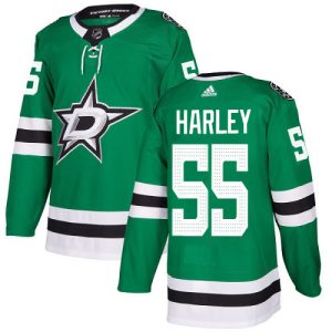 Gorgeous Adidas Stars #55 Thomas Harley Green Home Authentic Youth Stitched NHL Jersey to stand out at the stadium