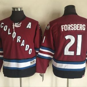 Gorgeous Avalanche #21 Peter Forsberg Red CCM Throwback Stitched Youth NHL Jersey to stand out at the stadium