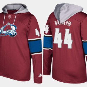 Gorgeous Avalanche #44 Mark Barberio Burgundy Name And Number Hoodie to add to your hockey memorabilia collection
