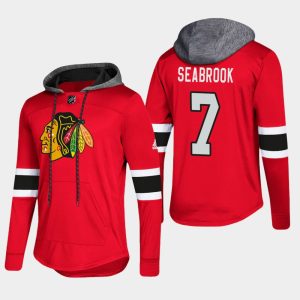 Gorgeous Blackhawks #7 Brent Seabrook Red 2018 Pullover Platinum Hoodie to stand out at the stadium