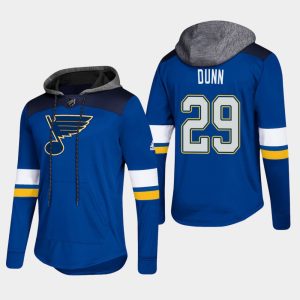 Gorgeous Blues #29 Vince Dunn Blue 2018 Pullover Platinum Hoodie to support your favorite players