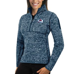 Gorgeous Colorado Avalanche Antigua Women's Fortune 1/2 Zip Pullover Sweater Royal to support your favorite players