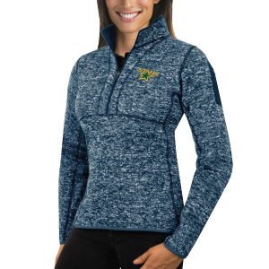 Gorgeous Dallas Stars Antigua Women's Fortune 1/2 Zip Pullover Sweater Royal to stand out at the stadium
