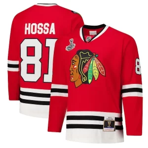 Gorgeous Marian Hossa Chicago Blackhawks 2014 15 Power Play Jersey   Red for a memorable sports moment