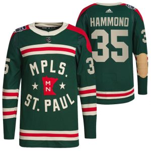 Gorgeous Minnesota Wild #35 Andrew Hammond Men's Adidas 2022 Winter Classic Authentic NHL Jersey to stand out at the stadium