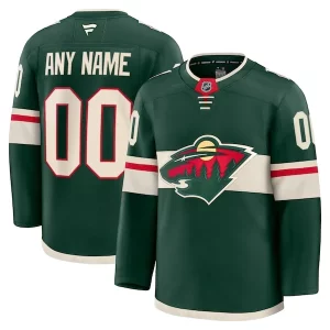 Gorgeous Minnesota Wild Home Premium Custom Jersey   Green/White to stand out at the stadium
