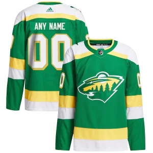 Gorgeous Minnesota Wild adidas Alternate 2023/24 Primegreen Authentic Custom Jersey   Green to support your favorite players