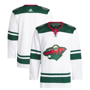 Gorgeous Minnesota Wild adidas Away Primegreen Authentic Jersey – White to support your favorite players