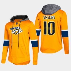 Gorgeous Predators #10 Colton Sissons Gold 2018 Pullover Platinum Hoodie to add to your hockey memorabilia collection