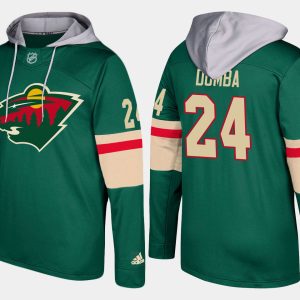 Gorgeous Wild #24 Matt Dumba Green Name And Number Hoodie for true hockey enthusiasts