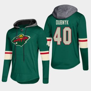Gorgeous Wild #40 Devan Dubnyk Green 2018 Pullover Platinum Hoodie to add to your hockey memorabilia collection