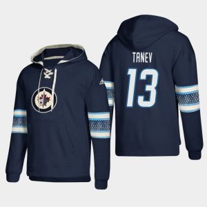 Gorgeous Winnipeg Jets #13 Brandon Tanev Blue adidas Lace Up Pullover Hoodie for a memorable sports moment