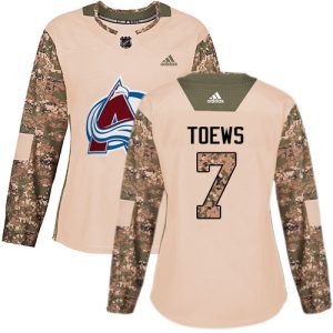 Impressive Adidas Avalanche #7 Devon Toews Camo Women's Authentic 2017 Veterans Day Stitched NHL Jersey for a memorable sports moment