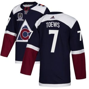 Impressive Adidas Avalanche #7 Devon Toews Navy Youth 2022 Stanley Cup Champions Alternate Authentic Stitched NHL Jersey to show your team love