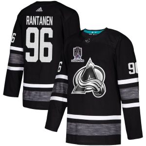 Impressive Adidas Avalanche #96 Mikko Rantanen Black 2022 Stanley Cup Champions Authentic All Star Stitched NHL Jersey to show your team love