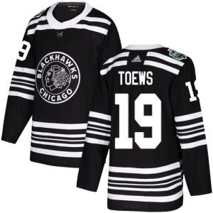 Impressive Adidas Blackhawks #19 Jonathan Toews Black Authentic 2019 Winter Classic Stitched Youth NHL Jersey to stand out at the stadium