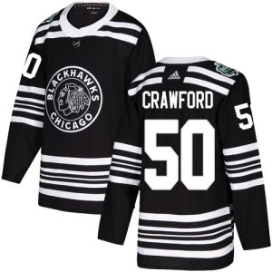 Impressive Adidas Blackhawks #50 Corey Crawford Black Authentic 2019 Winter Classic Stitched Youth NHL Jersey for a memorable sports moment