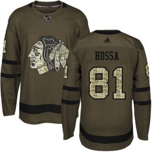 Impressive Adidas Blackhawks #81 Marian Hossa Green Salute to Service Stitched Youth NHL Jersey for an exciting hockey game