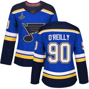 Impressive Adidas Blues #90 Ryan O'Reilly Blue Home Authentic Stanley Cup Champions Women's Stitched NHL Jersey for a memorable sports moment